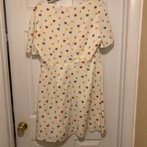 Madewell Dress sz 10 Orchard Flutter Sleeve Confetti Floral Women Spring Summer